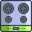 Four burner electric stove