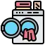 Washing machine with clothes