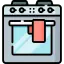 Oven with towel icon