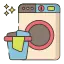 Washing machine with laundry basket