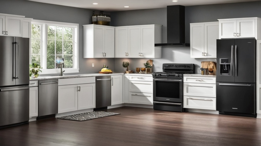 Modern black and stainless kitchen
