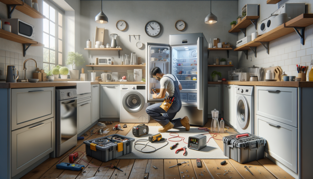 Revive Your Home Appliances with Professional Repair Services Refrigerator repair in kitchen