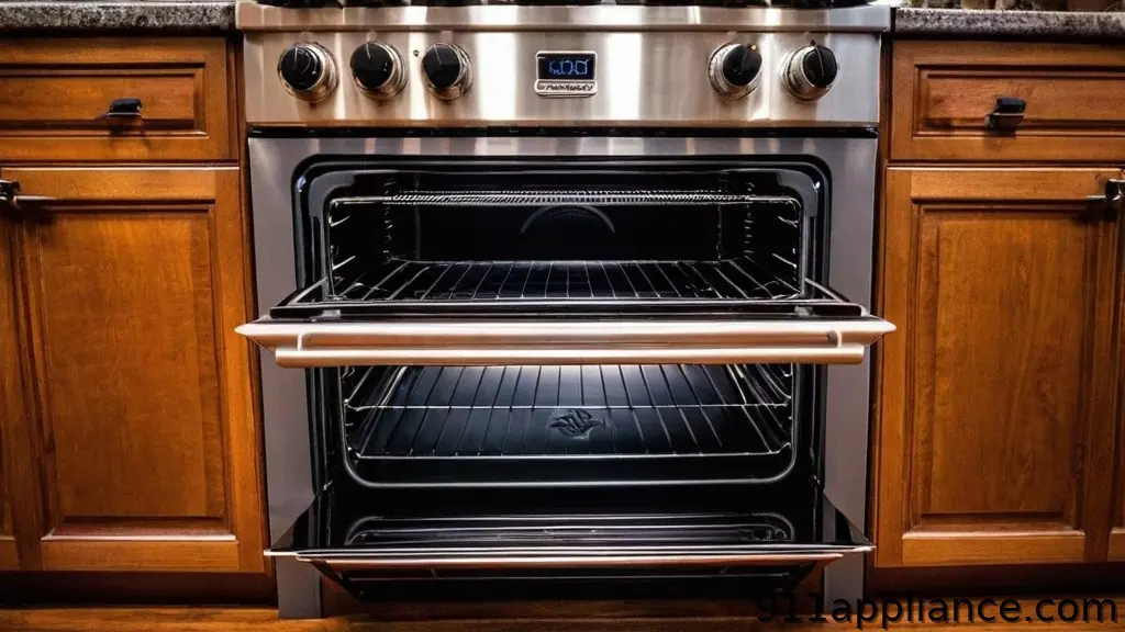 Kitchen Restoration Through Viking Oven Repair Services | 911 Appliance Same-Day Appliance Repair Stainless steel oven with wooden cabinets