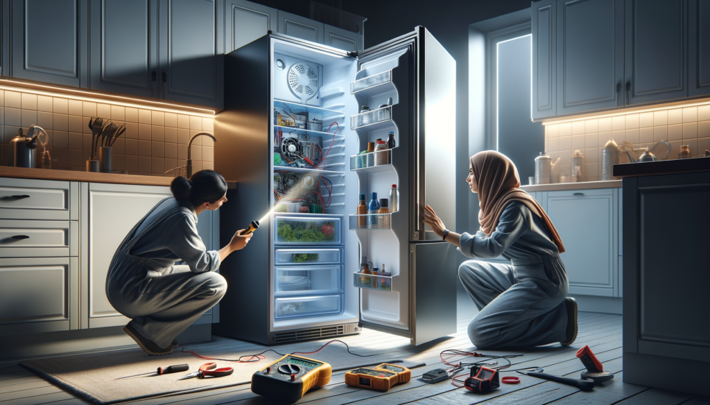Fridge repair in kitchen