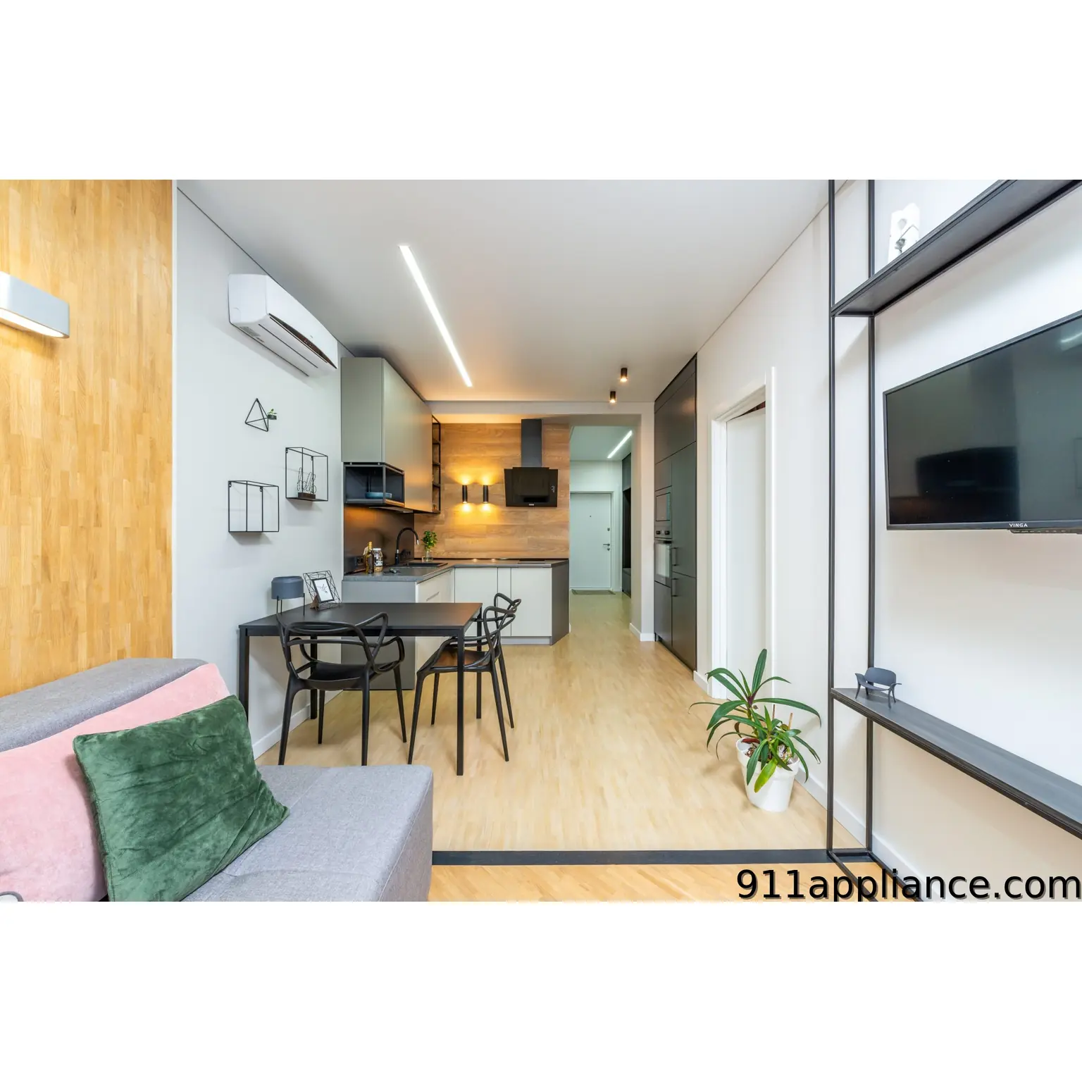 Modern studio apartment interior