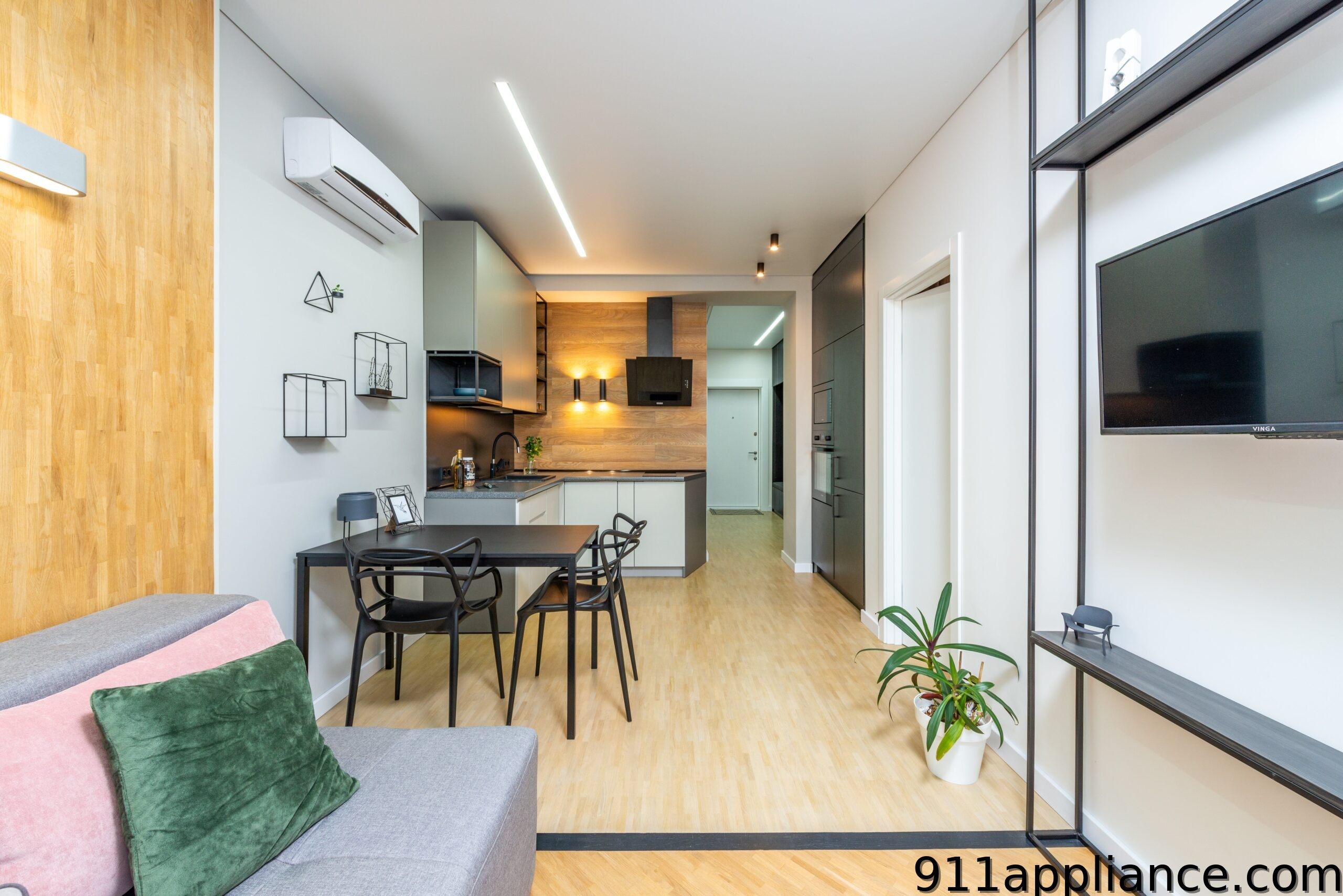 Modern studio apartment interior