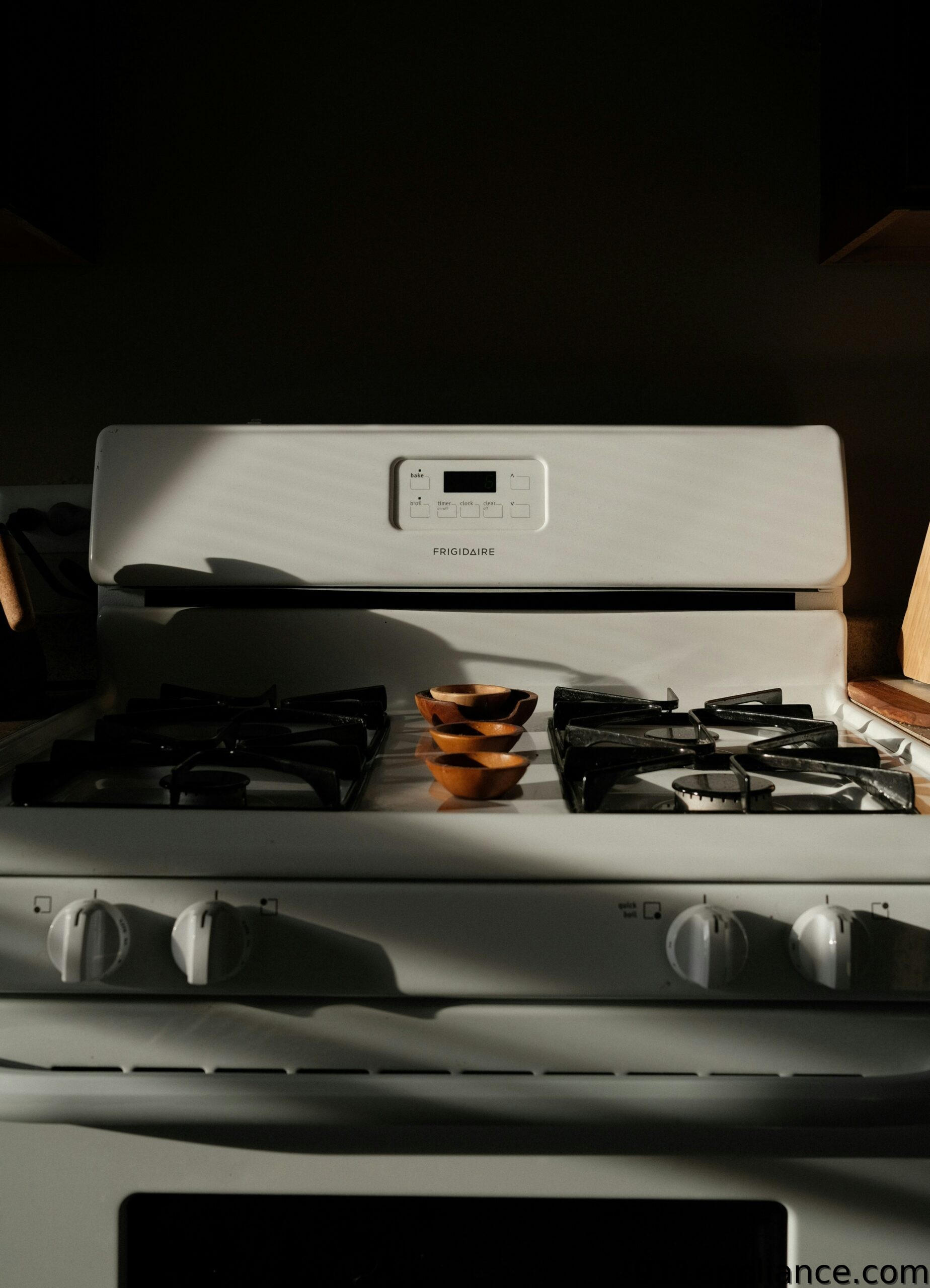 White gas stove cooking