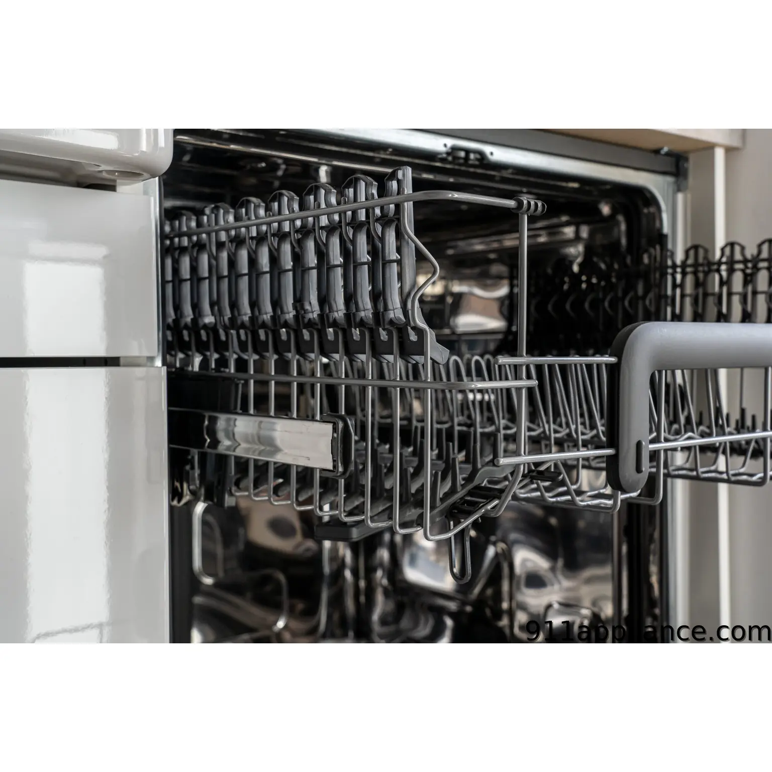 Clean empty dishwasher racks