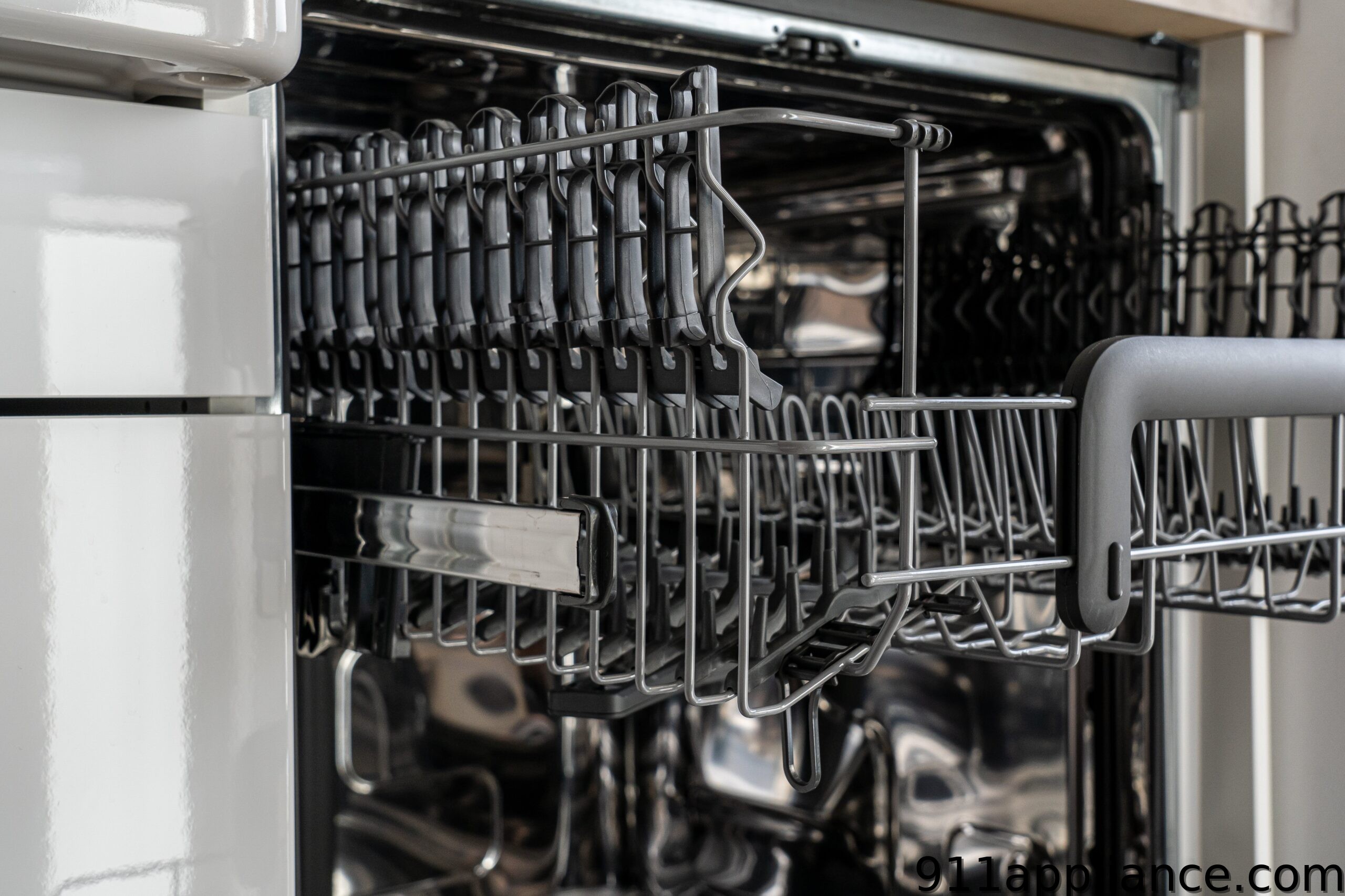 Clean empty dishwasher racks