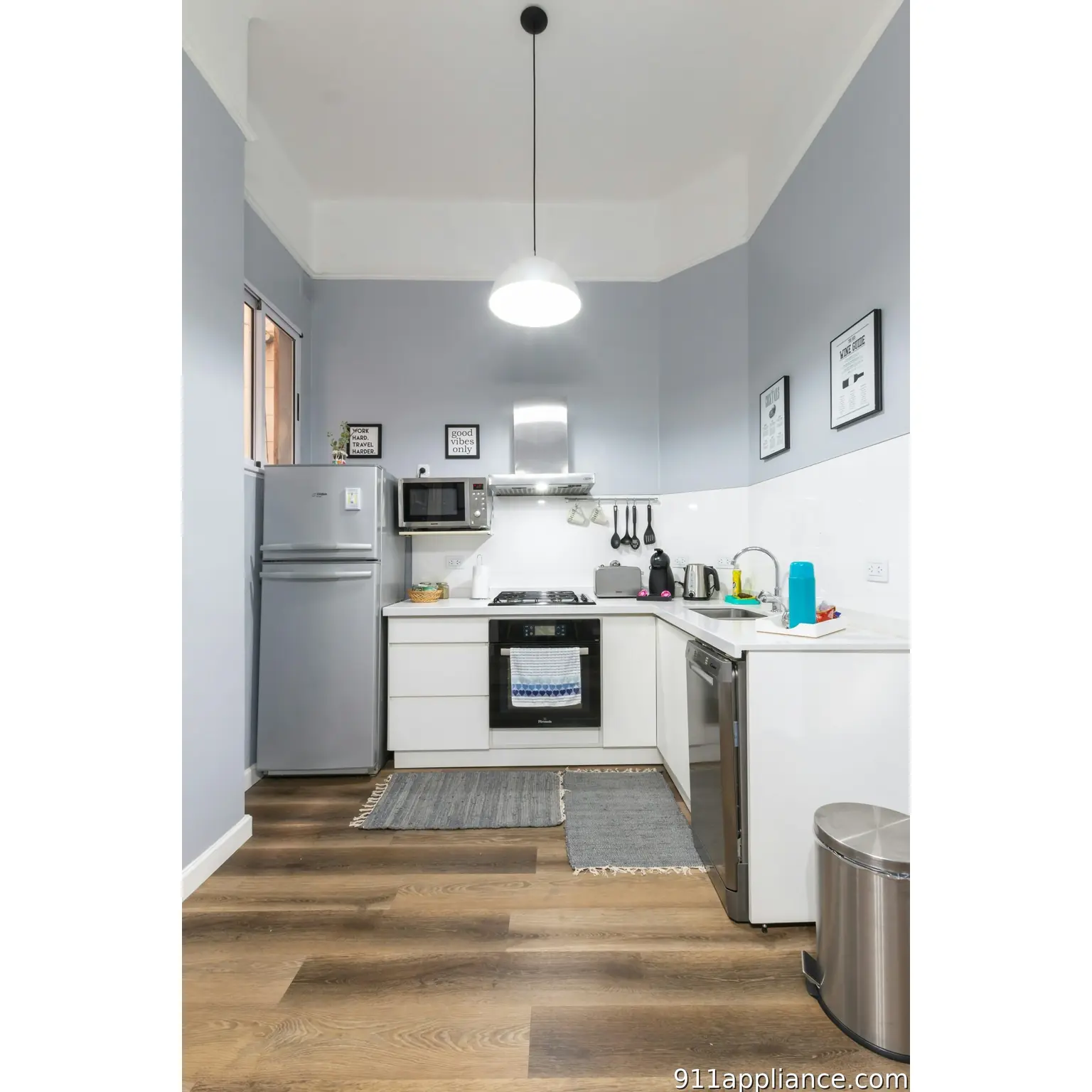 Modern compact kitchen interior design