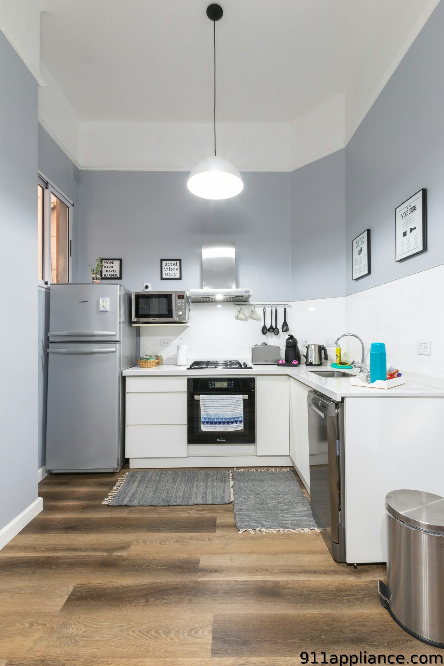 Modern compact kitchen interior design