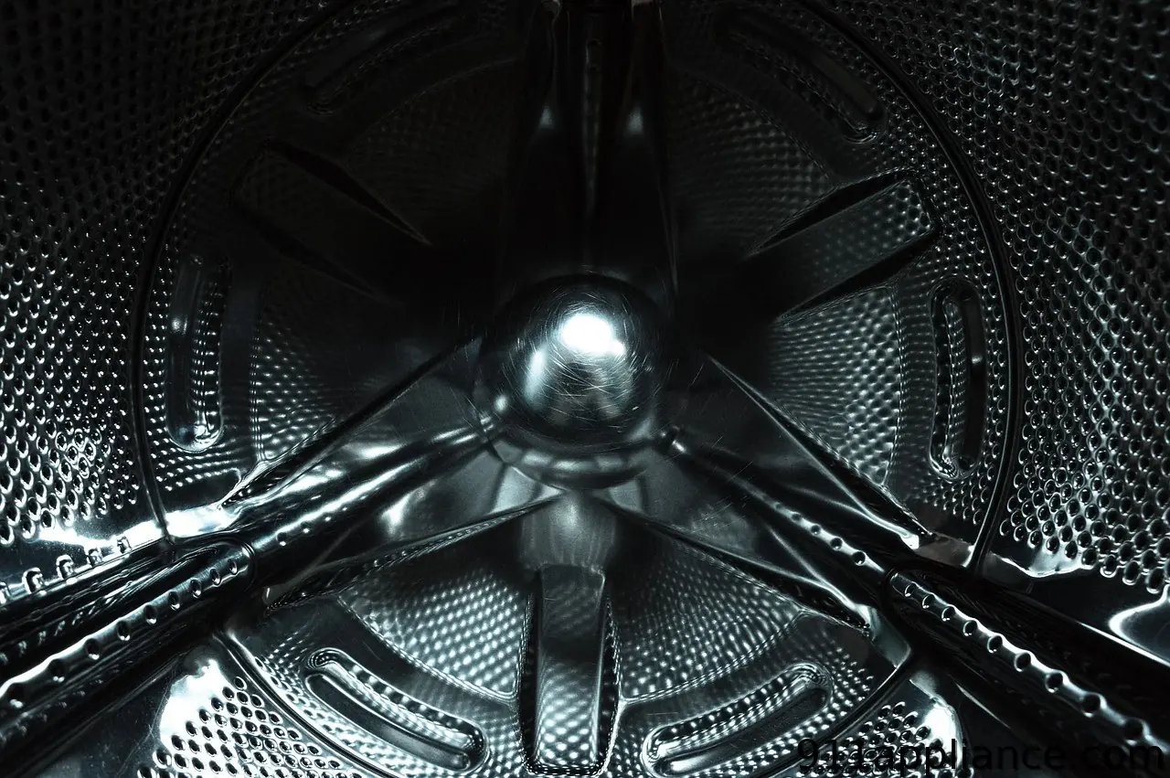 Washing machine drum interior