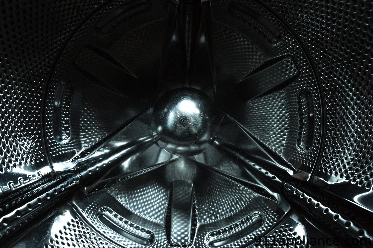 Washing machine drum interior