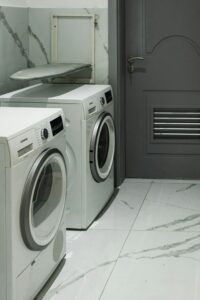 Laundry room with washers