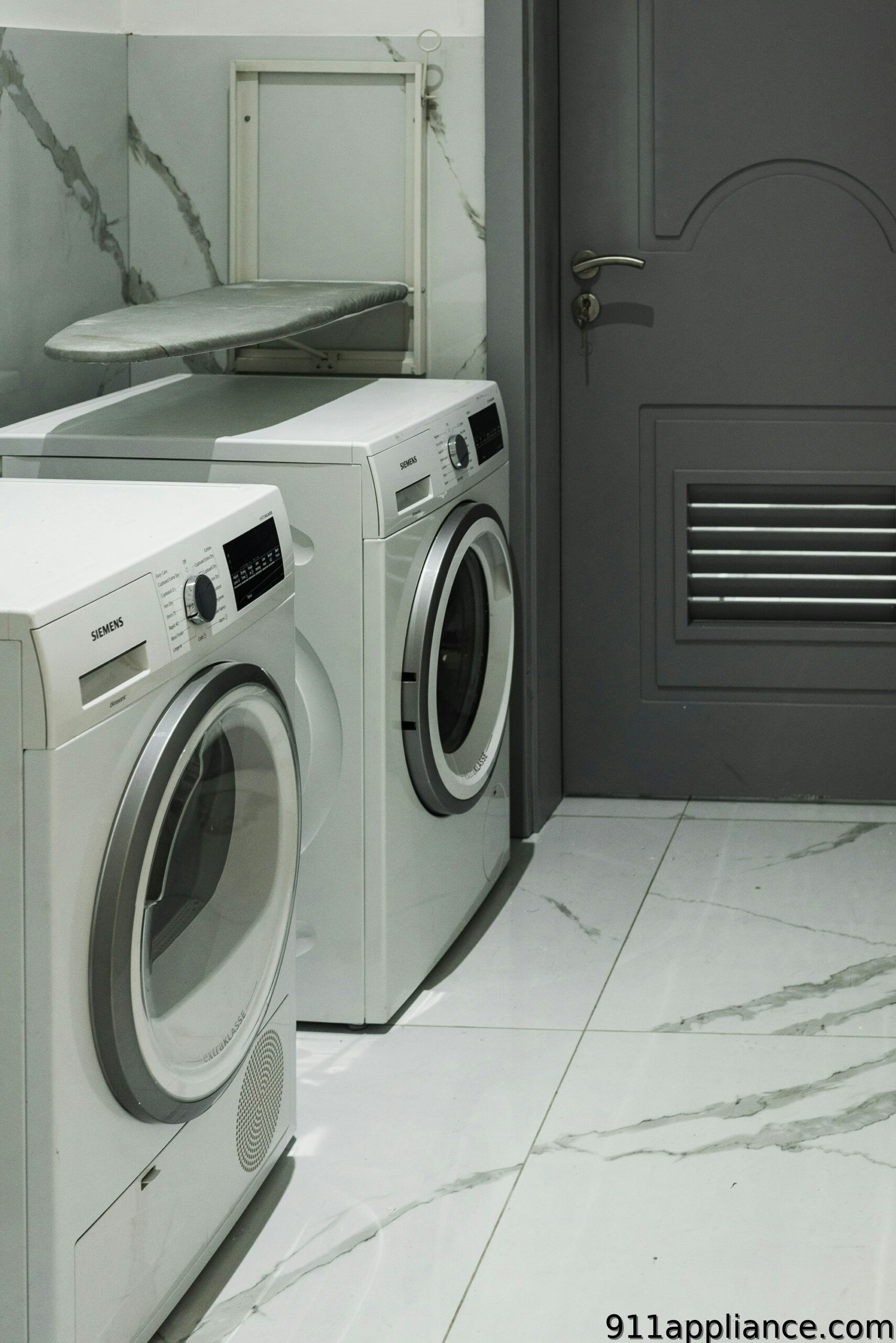 Laundry room with washers