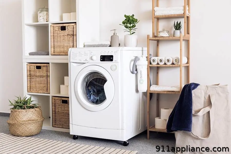 Washer and laundry room setup