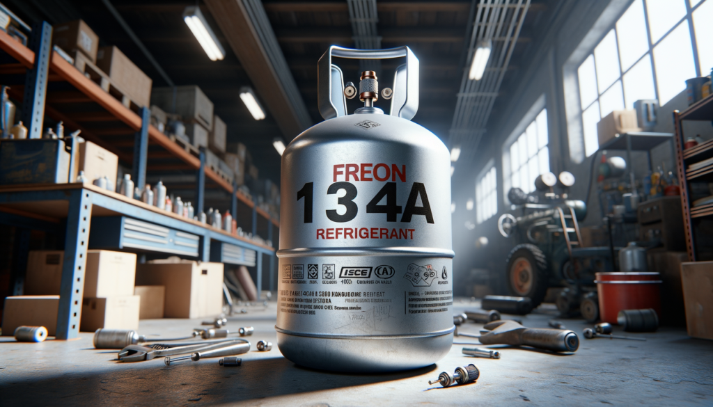 Freon 134a refrigerant cylinder