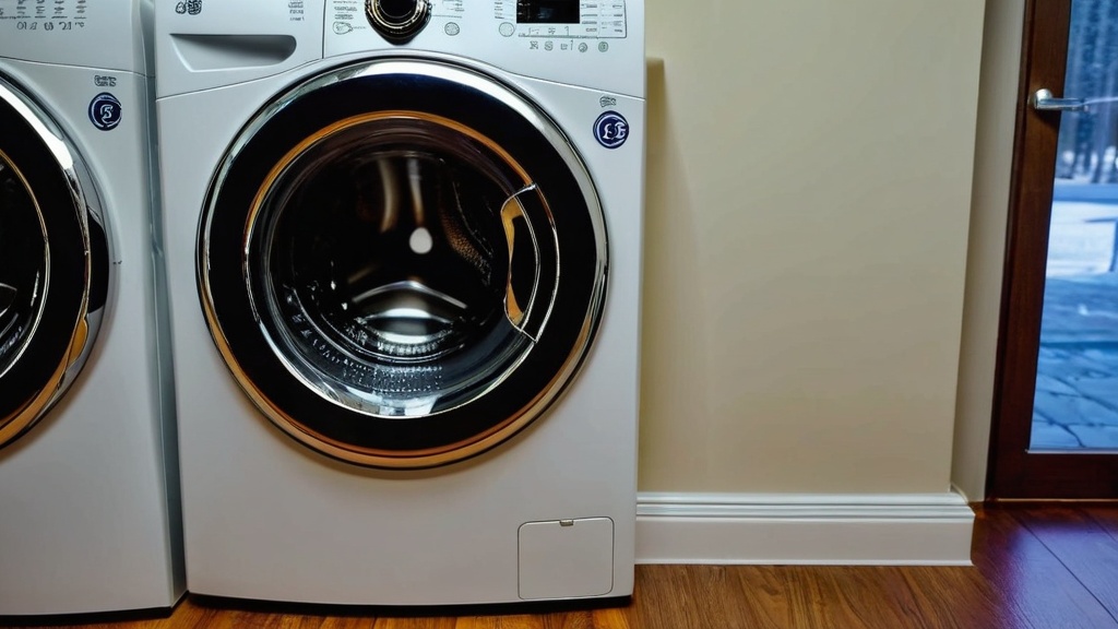 White front-load washing machine