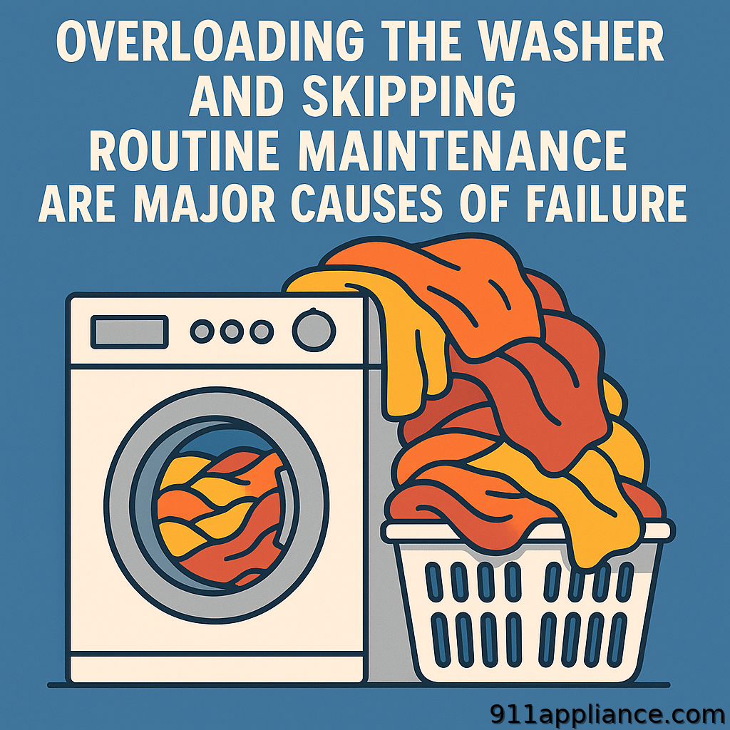 Expert Air Conditioner Repair Service: Keeping You Cool Washing machine overloaded with laundry