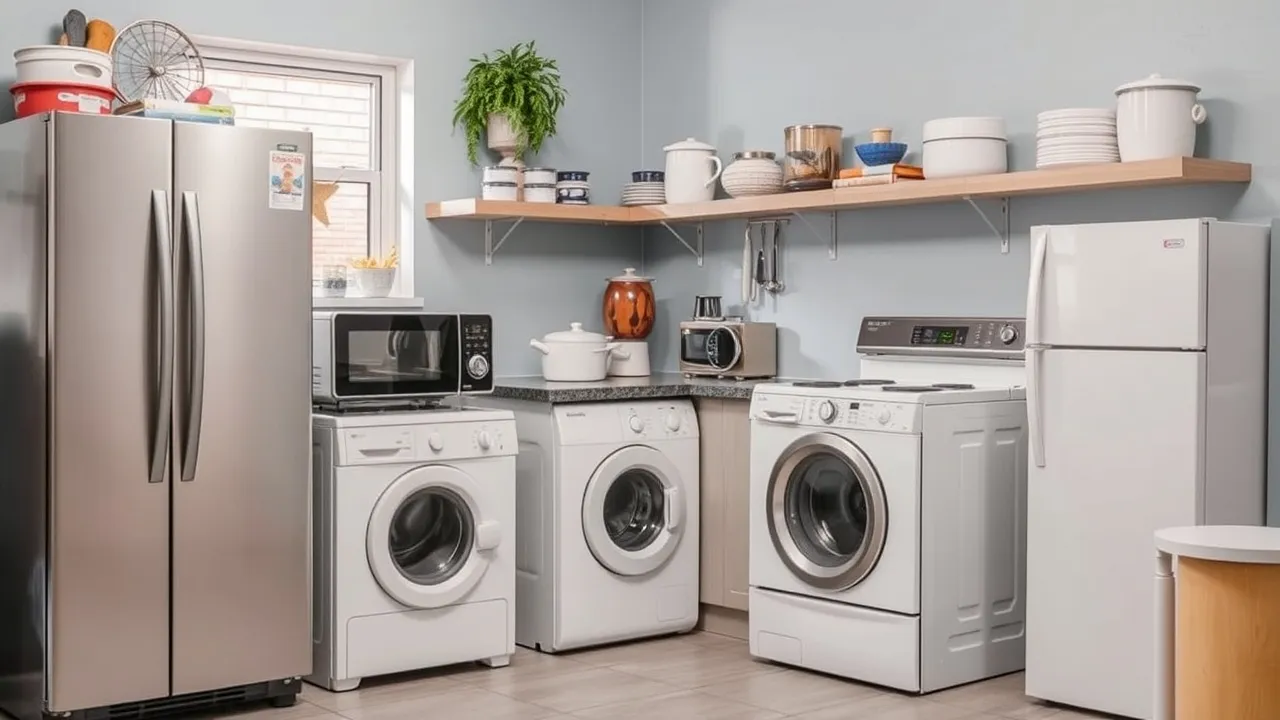 Kitchen appliances assortment display