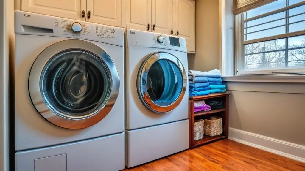 Washer and dryer appliances.