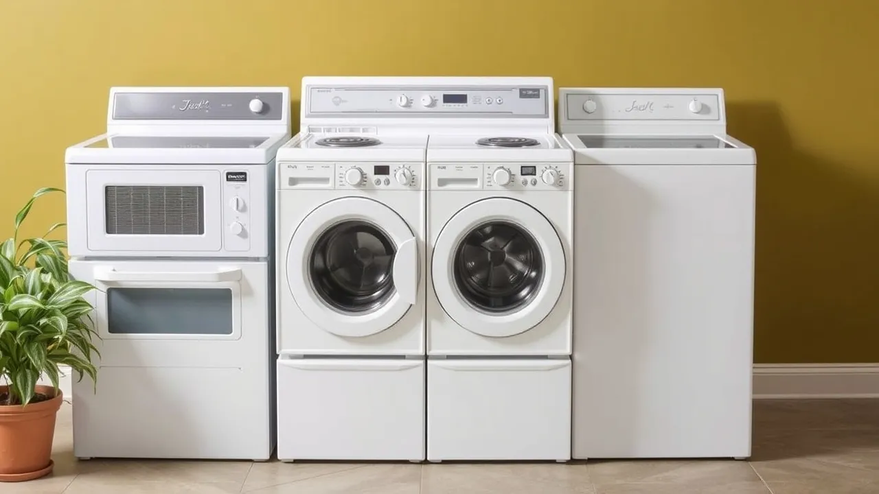 Quick Refrigerator Repair Near Me: Find Reliable Service Today White appliances line yellow wall.