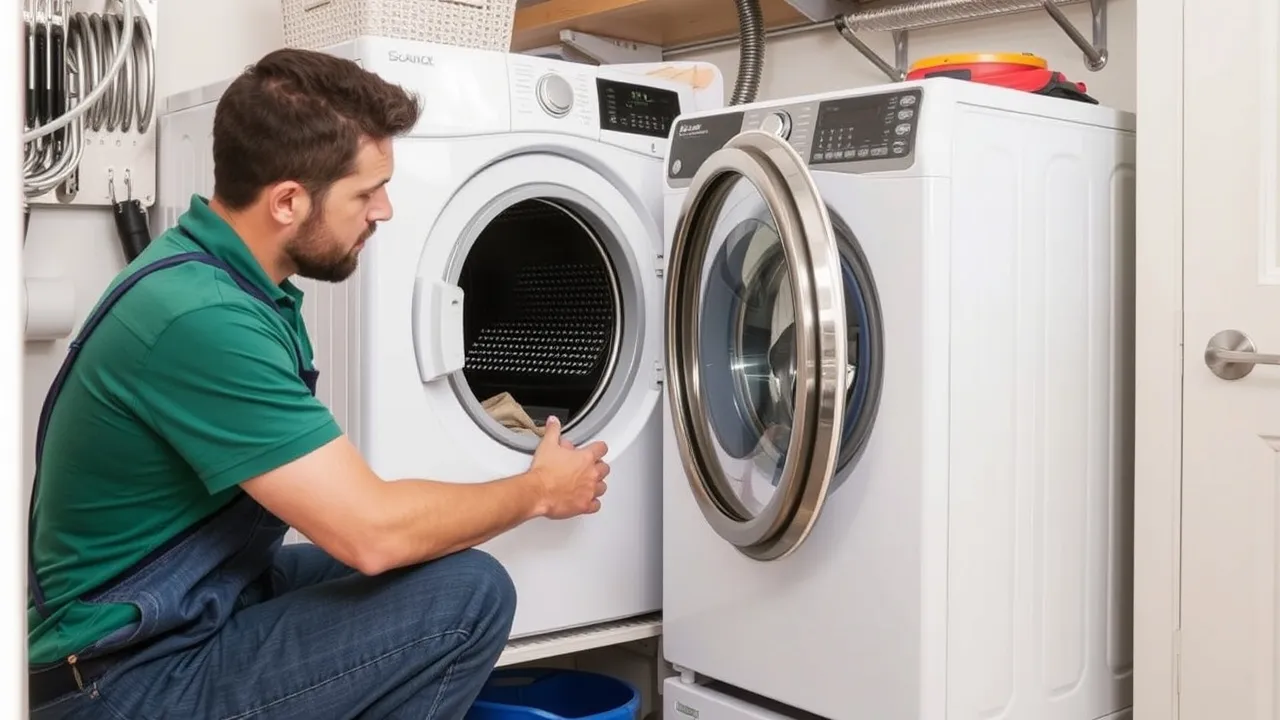 What is the most reliable dryer brand in 2026? Man loads washing machine