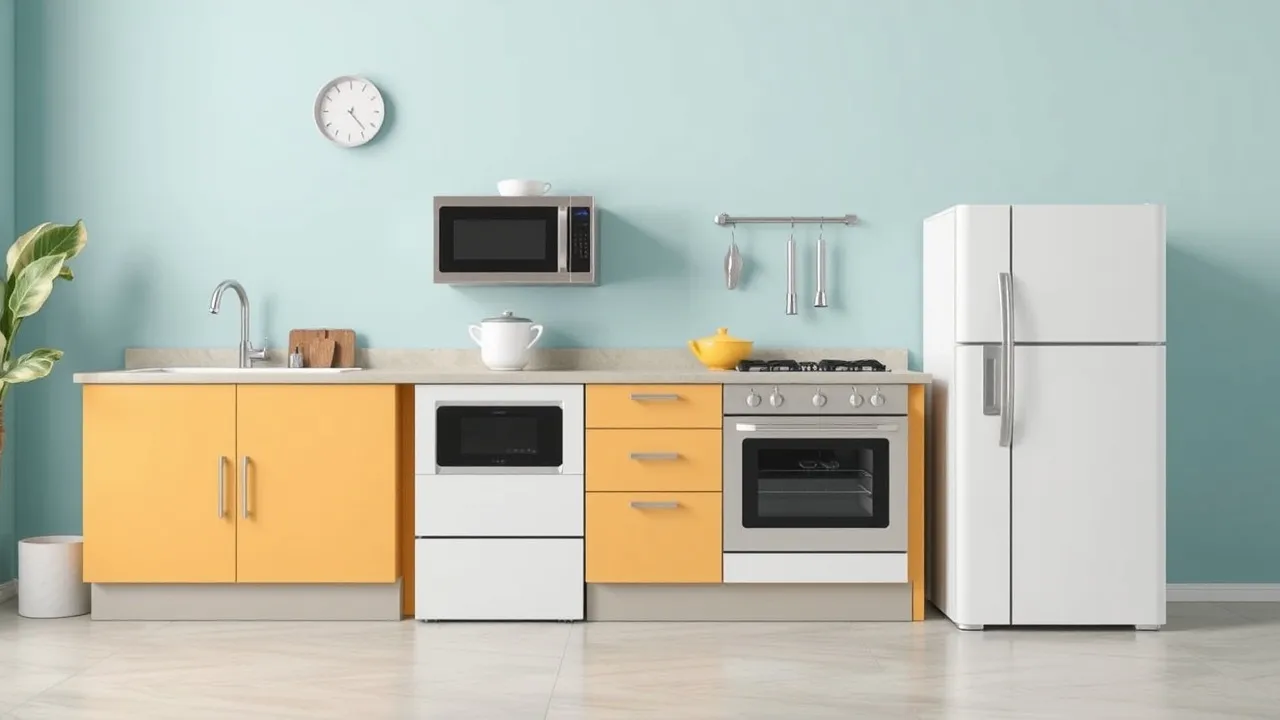 Expert Appliance Repair Services: Your Solution for Home Repairs Modern yellow kitchen with appliances.
