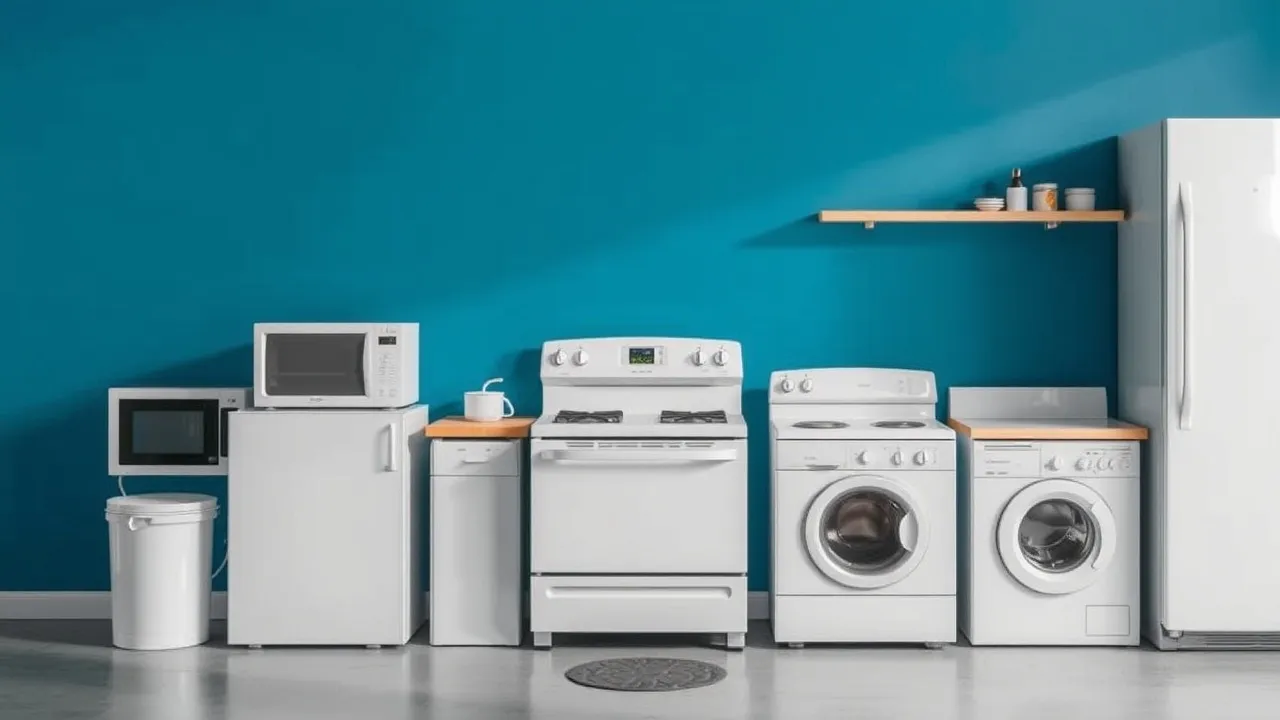 Quick and Reliable Dryer Repair Near Me White kitchen appliances displayed side-by-side.