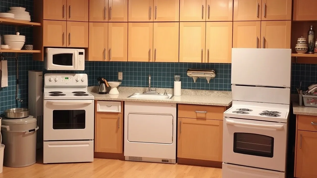 Quick and Reliable Dryer Repair Near Me White kitchen appliances with wood cabinets